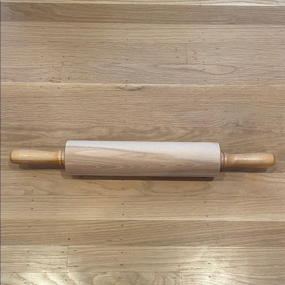 New maple rolling pin, J.K. Adams Co.